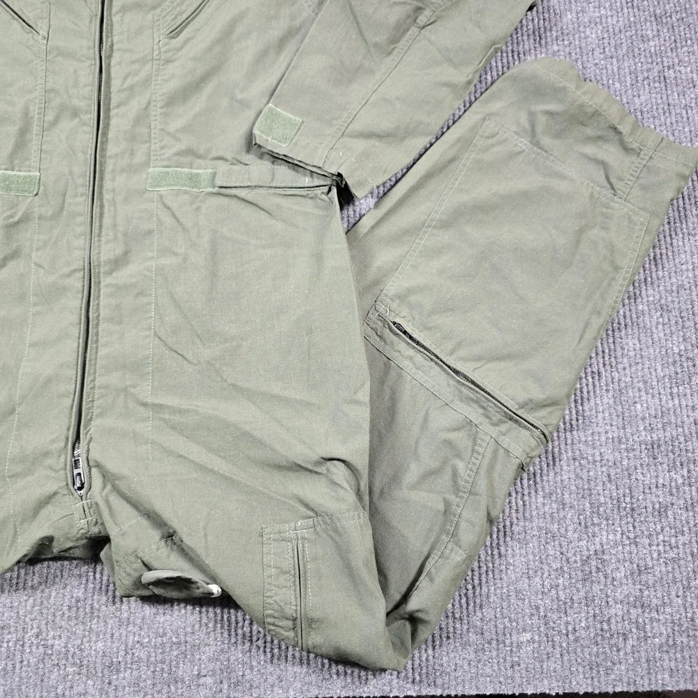 Barrier Wear CWU-27P‎ Coveralls Mens 46L Green Aramid Fire Resistant Military